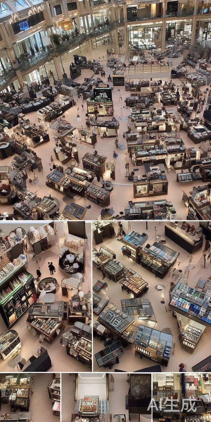内部设有超过100个品牌商铺，从奢侈品到特色纪念品