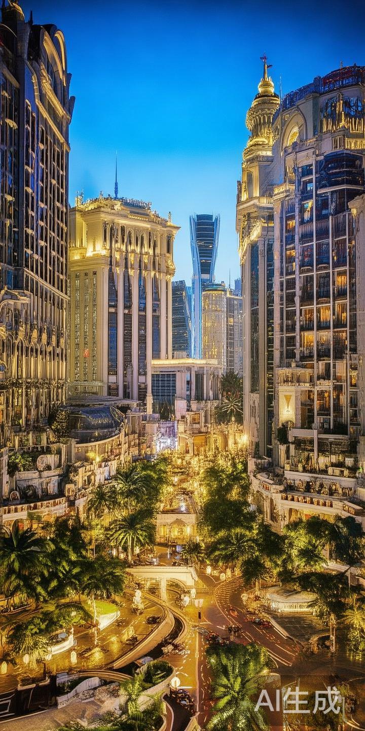 在繁华的澳门，融合了东西方文化的魅力与现代奢华的气